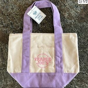 Purple Trader Joe’s Mini Tote Bag